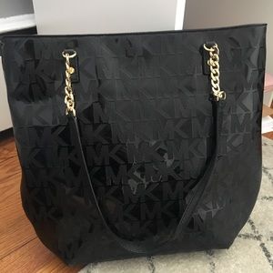 Michael Kors Jet Set Mirror Patent Chain Tote